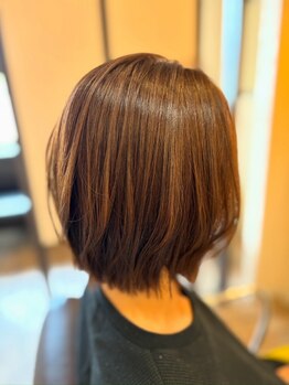 【岐阜/鷺山東】大人女性からの圧倒的支持◇髪質改善カラーで艶のある自然な仕上がりに＊手触りも抜群◎