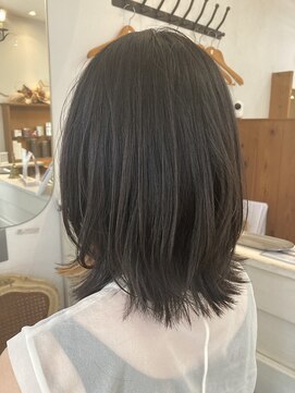 シェノン 赤羽店(CHAINON) 外ハネくびれレイヤーボブ×インナーカラー
