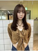 顔周りレイヤー/ダブルカラー/髪質改善/ケアブリーチ万代新潟駅
