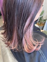 ソフ(soph) ミディアムヘア インナーカラー