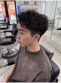 【Lond LOGAN亀井】名古屋メンズパーマ　ツイストスパイラル眉毛