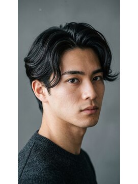 アッシュ 桜木町店(Ash) 桜木町メンズ/大人ニュアンスパーマ/リバース毛流れ/横浜