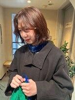 ユヌ(Une)&nbsp;【nanami】動きのある顎下ボブ × まろやかベージュ