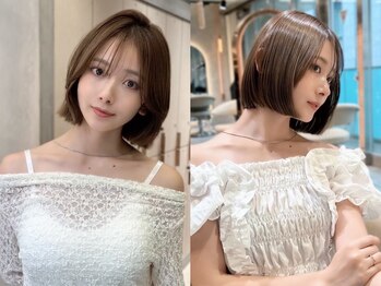 シー バイ ロンド 新宿(Sea by Lond)の写真/印象を変える前髪と顔周りの似合わせバランス。小顔を叶える骨格に合わせたベストな黄金比をご提案☆[新宿]