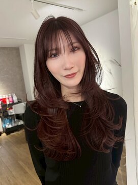エトワ 中央店(etoi) 大分韓国かき上げレイヤーカット大人レイヤー顔まわりレイヤー