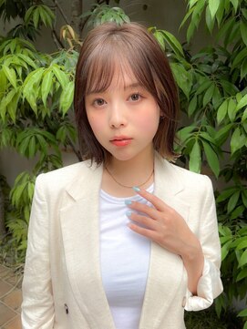 ロビー(LOBBY) 『LOBBY』三浦 外ハネボブ×イヤリングカラー