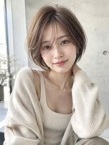 ノア(NOA) 【NOA】白髪ぼかしカラー×小顔レイヤーショートボブ