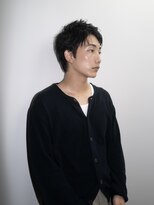 ポートラブ(Portlove)&nbsp;メンズカット アップバング 黒髪ショート 大人ショート 30代