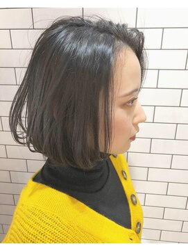 ルーナヘアー(LUNA hair) 『京都 山科 ルーナ』切りっぱなし内巻きボブ【草木真一郎】