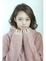 ヘアーメイク リアン 城陽店(Hair Make REAN) フロント流しのミディアムスタイル