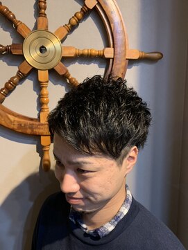 バーバー スタジオ ラフテル(Barber Studio RAFTEL) 2ブロックショート フェザーマッシュ  ソフトツーブロック