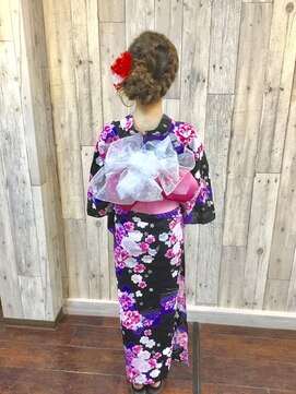 ヘアースペース ムーン(Hair Space MOON) ゆかたの着付けとヘアセットは岡山表町のヘアースペースムーンへ