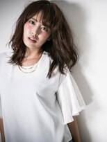 カバーヘア イヴ 戸頭店(COVER HAIR EVE) *EVE戸頭*ダブルバング&無造作カールの小顔くびれセミディw