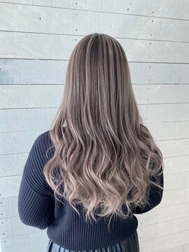 デミヘアー(Demi hair) バレイヤージュ×ヌーディベージュ
