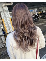 ファンド 千葉(fand)&nbsp;バレイヤージュラベンダーアッシュ/ハイライトハイトーンカラー