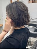 動きのあるボブ/大人かわいい美髪/こなれミディ/地毛風カラー/47