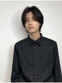 センターパートウルフ