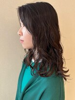 ノラギンザユー(NORA GINZA/U)&nbsp;コテ巻き風パーマデジタルパーマニュアンスパーマロングパーマ