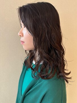 ノラギンザユー(NORA GINZA/U) コテ巻き風パーマデジタルパーマニュアンスパーマロングパーマ