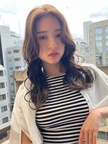 ロンド ストラーダ 心斎橋(Lond strada)&nbsp;韓国前髪顔周りロング×デザインカラー[心斎橋/髪質改善]