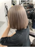 ◎お客様スタイル◎ミルクティーベージュ◎ボブ