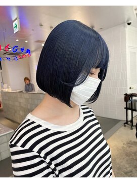 ゲーム 原宿店(GAME) ネイビーカラー/ダブルカラー/ケアブリーチ/髪質改善/原宿