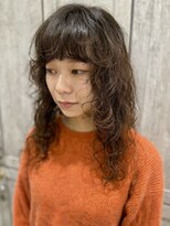 ボネッカ 鶴見(BONECCA)&nbsp;レイヤーカット/クリーピングパーマ/アンジー【上岡】