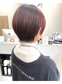 マッシュショート/パープル/ブラウン/韓国風/K-POP