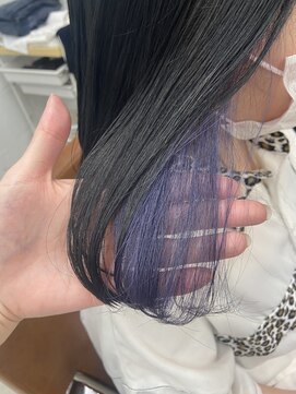 アンドブルー(and blue) 紫イヤリングカラー