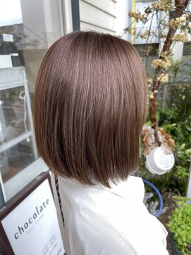 チョコレート(chocolate) 切りっぱなしボブ