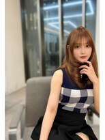 ノク 渋谷(nok)&nbsp;ヒロインベージュミディアム_カールセミディシアカラー