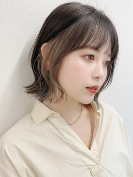 サンド ミュウ 横浜店(sand mieu) デザインカラー/オリーブベージュ/顔周り/インナーカラー/横浜