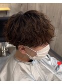 【王道波巻きパーマ】メンズ刈り上げショートマッシュ名古屋