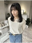 レイヤーカット/グレージュ
