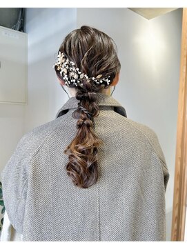 ムーン バイ ケンジ(moon by KENJE) 【hinari】#ヘアセット #編みおろしヘア