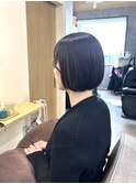 ミニボブ、アッシュブラウン