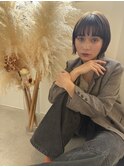 顔まわりレイヤーボブ