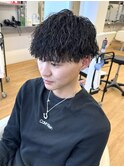 【ツイストスパイラルパーマ】名古屋メンズ刈り上げフェード
