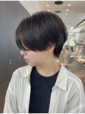 ショートパーマデジタルパーマレイヤーカット前髪カット/横浜