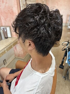 ジール(zeal) セットが楽になるパーマ/黒髪/2ブロック/ツイストスパイラル