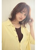 レイヤーロブ　ニュアンスパーマ　ベージュ　中目黒　代官山