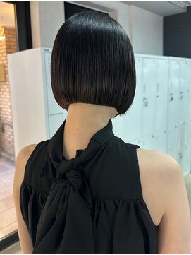 シェノン 心斎橋(CHAINON) ボブ/ミニボブ/切りっぱなしボブ/ワンレン/黒髪/髪質改善