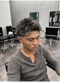 スパイキージェット スキンフェード ホワイトメッシュ ツイスト