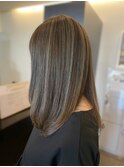 コントラストハイライト♪セミロングレイヤー