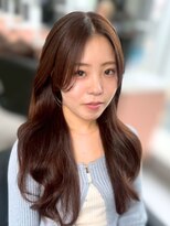 ジエクトカナウ 梅田&nbsp;【顔周り似合わせカット】姫カットレイヤー/くすみベージュ