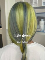 ベレーザ 渋谷(BELEZA)&nbsp;16367ブリーチ＆ダブルカラー渋谷エンドカラーラウンドバング