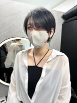 フレームプラス なんば駅前店(FRAME+)&nbsp;黒髪ハンサムショート