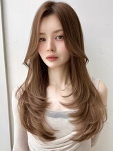 バイオレットジェム(Violet`jem) レイヤーカットワンカールミルクティーベージュ小顔ヘアRI-65