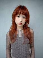 ギークス(GEEKS) 【GEEKS渋谷】マッシュウルフ/ハッシュカット/オレンジ/レイヤー