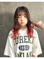 ペニー(PENNY)&nbsp;セミロングのデザインカラー（２ブリーチ）
